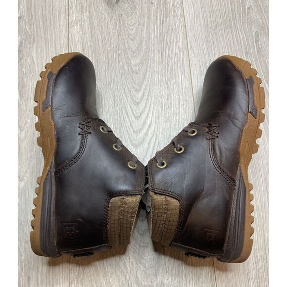 5.11 Tactical Boots Pursuit Chukka Distressed Brown Leather Women 6.5 Men 5 Hike - Picture 7 of 11